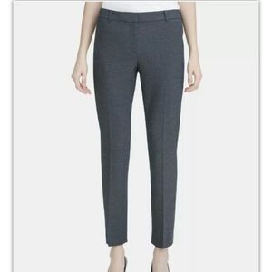 CALVIN KLEIN Gray Ankle Slim-fit Dress Pants